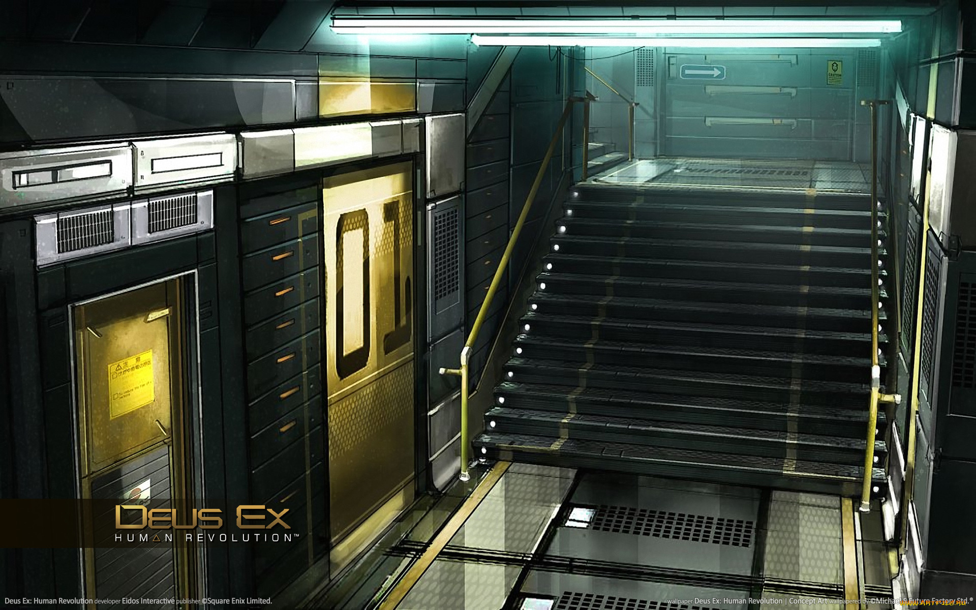 deus, ex, human, revolution, concept, art, , 